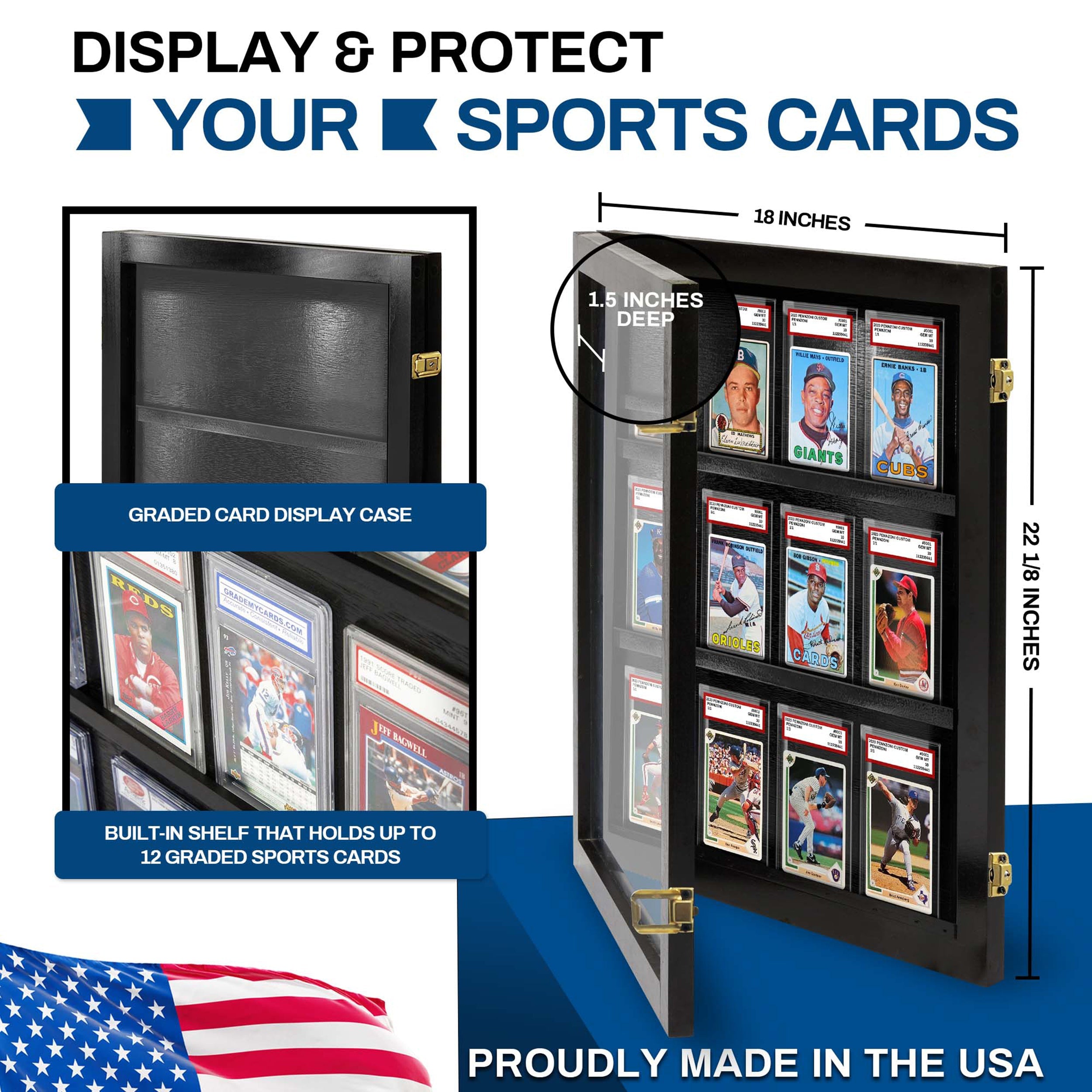 12-Slot Graded Card Display Case