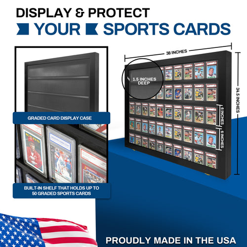 50 Graded PSA - Card Display