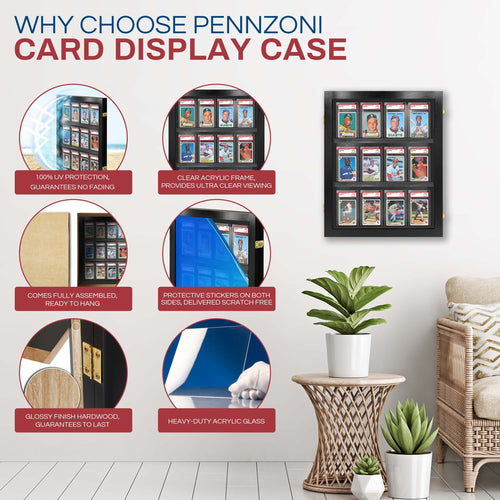 12-Slot Graded Card Display Case