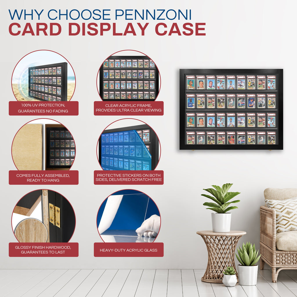 36-Slot Graded Card Display Case