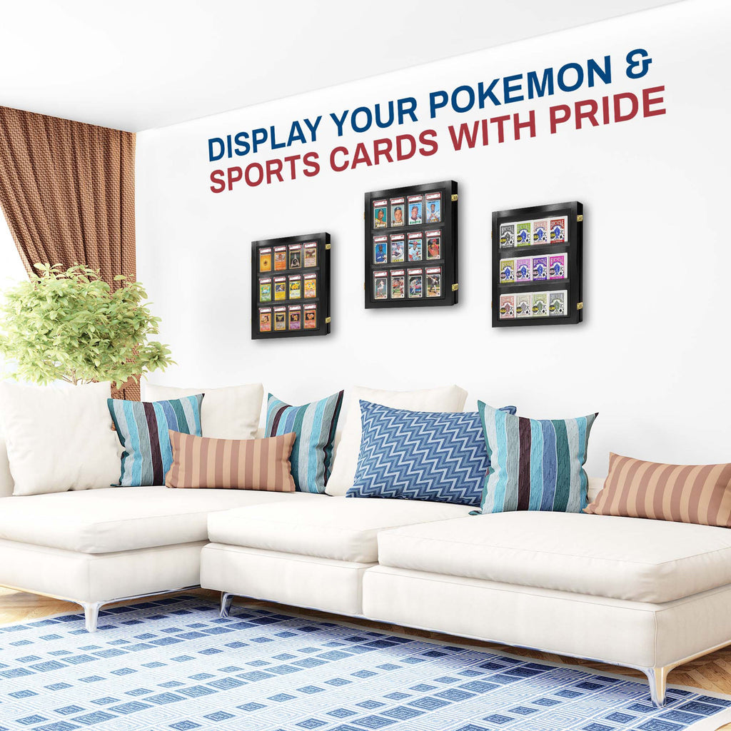 12-Slot Graded Card Display Case