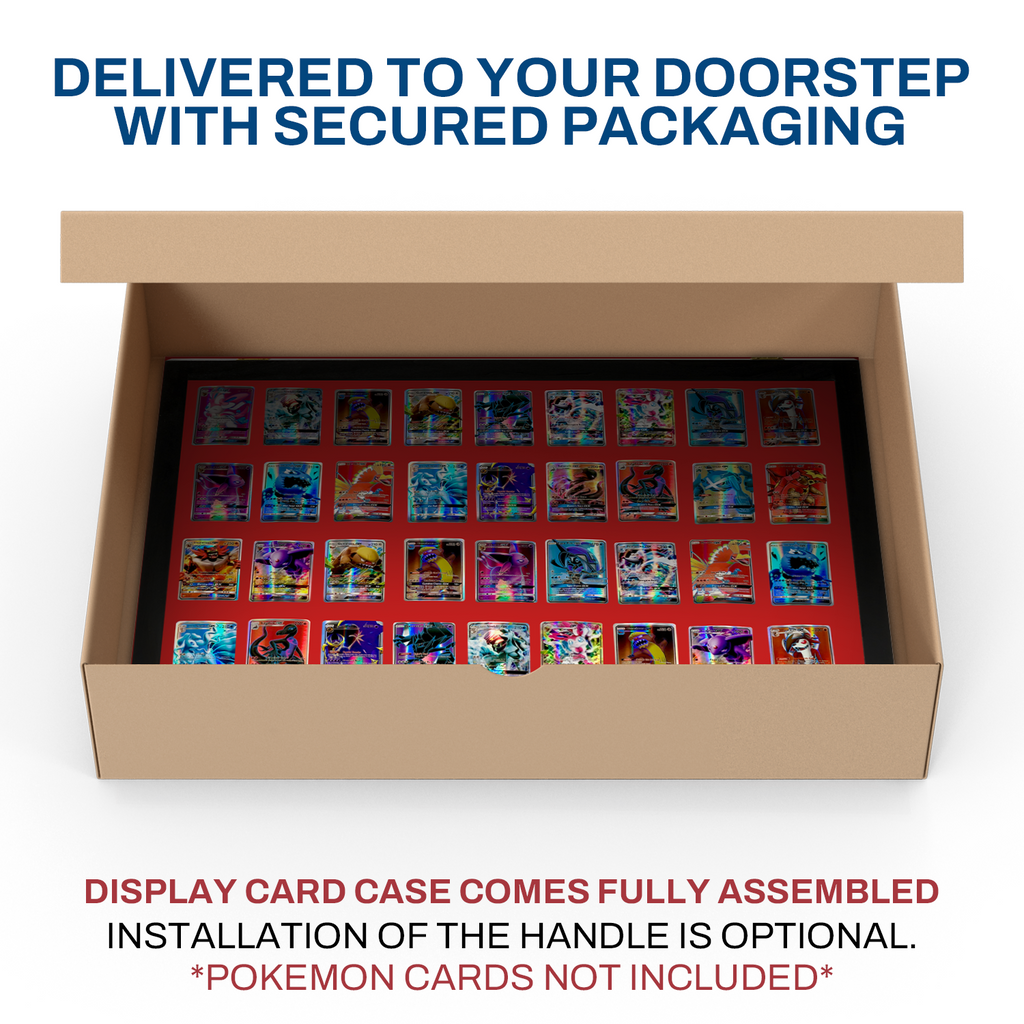 Portable Trade Show Card Display Case with Acrylic Lid