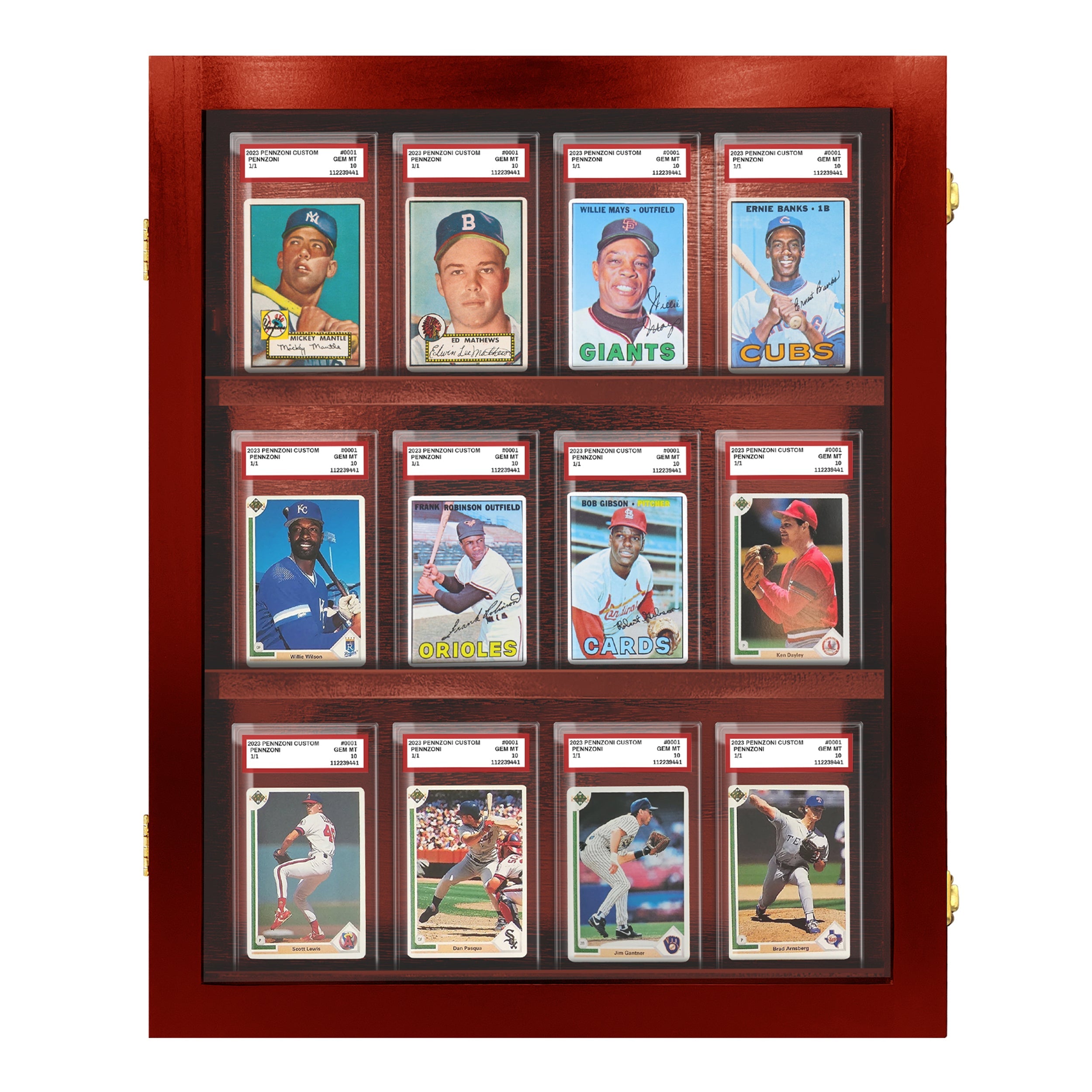 12-Slot Graded Card Display Case