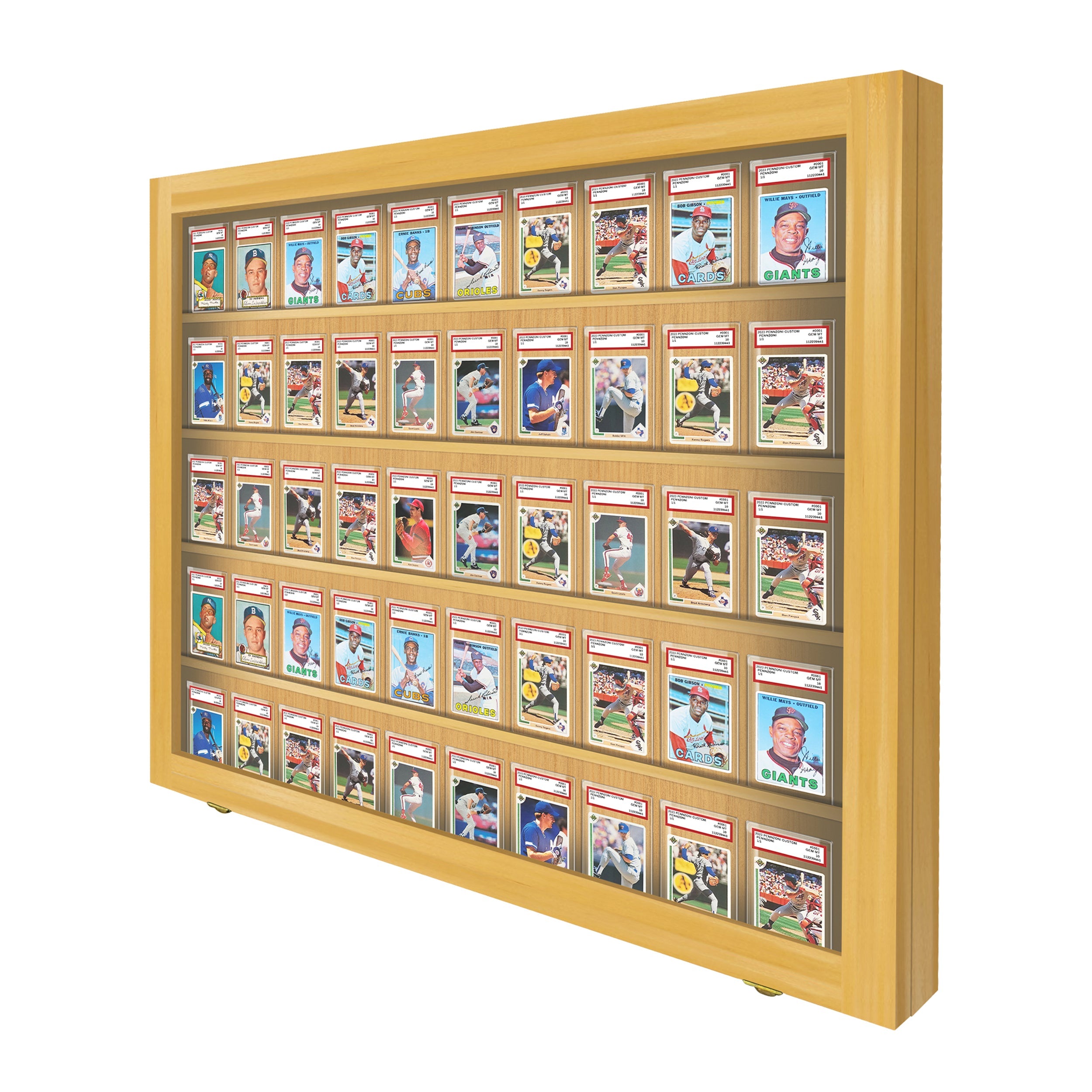 50-Slot Graded Card Display Case