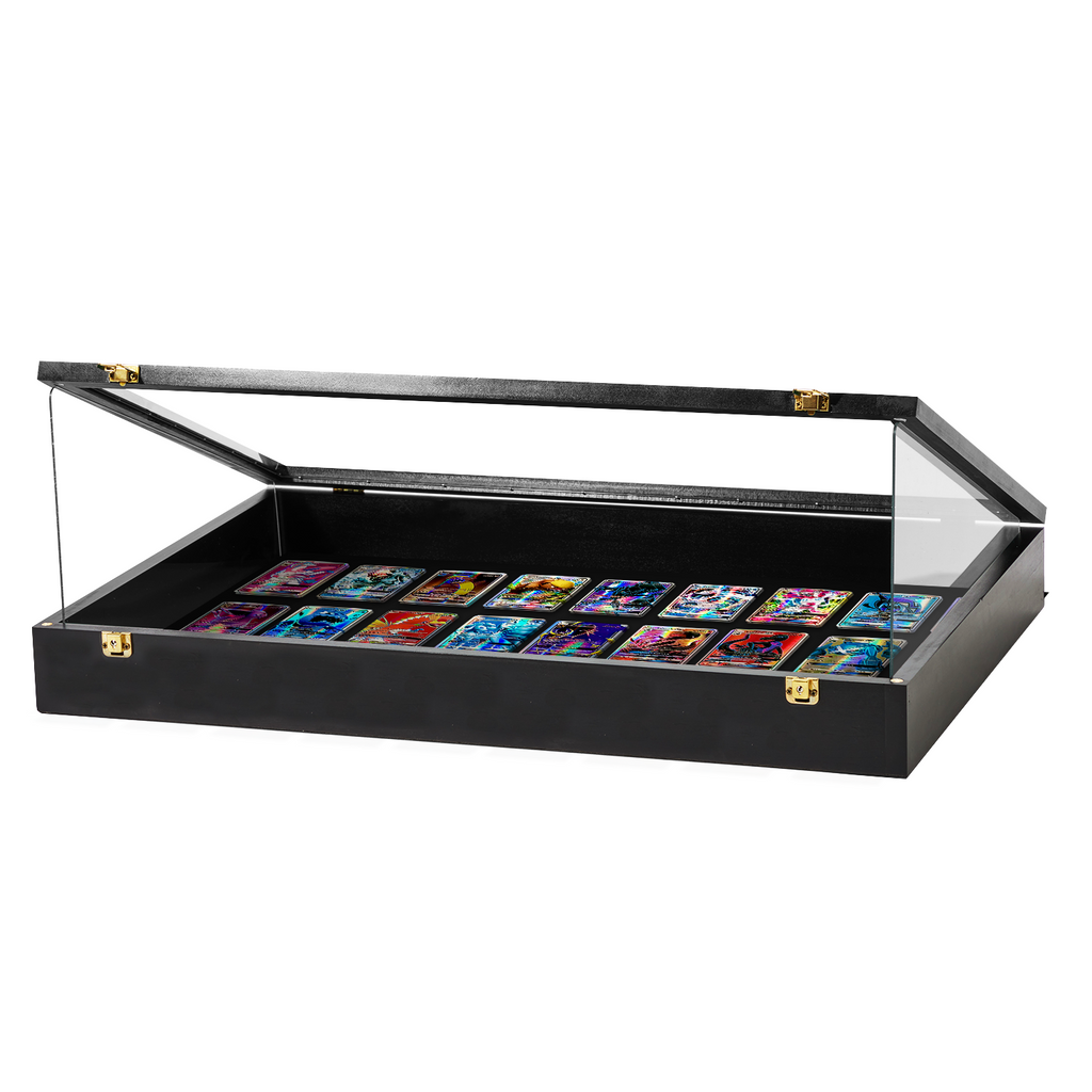 Portable Trade Show Card Display Case with Acrylic Lid