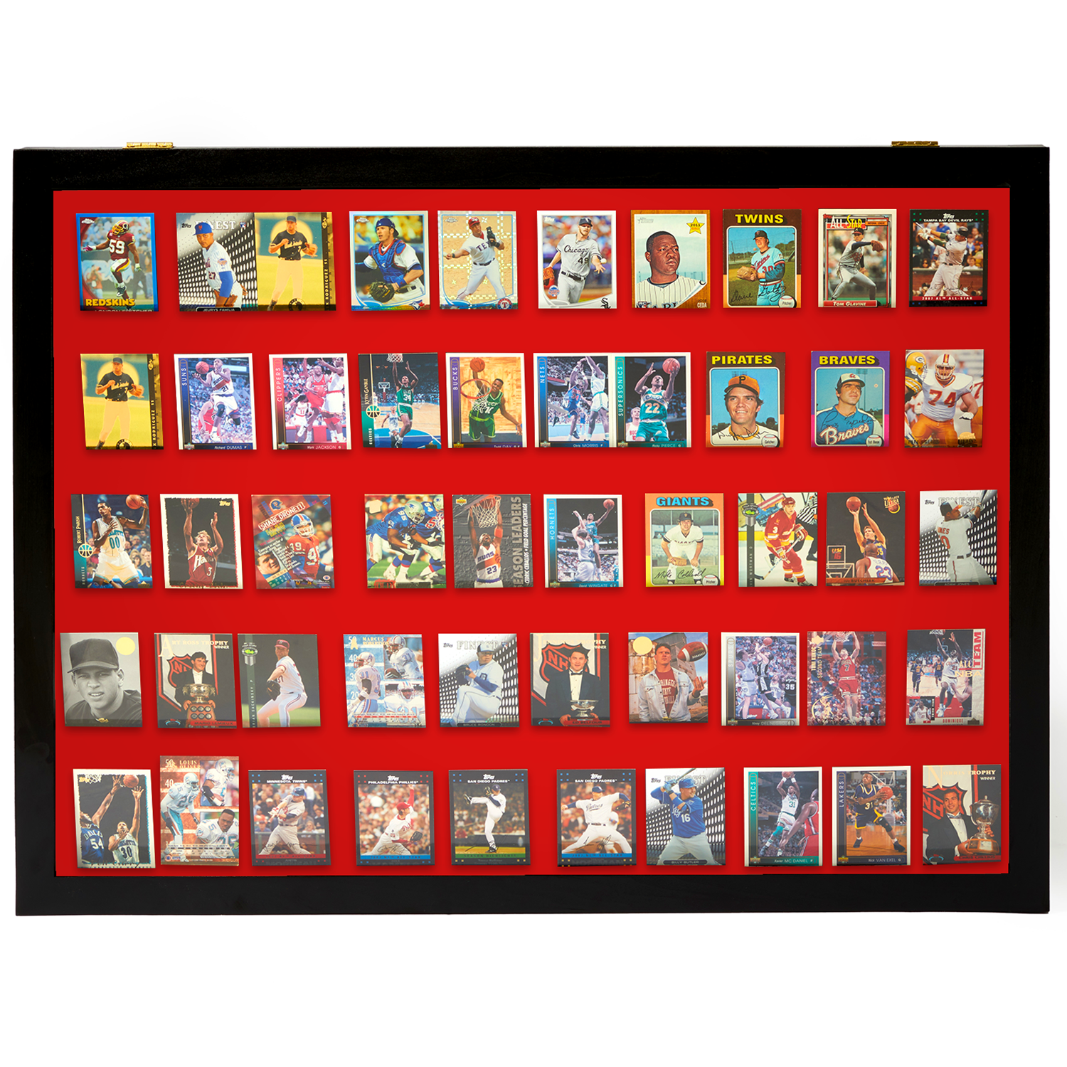 Portable Trade Show Card Display Case with Acrylic Lid
