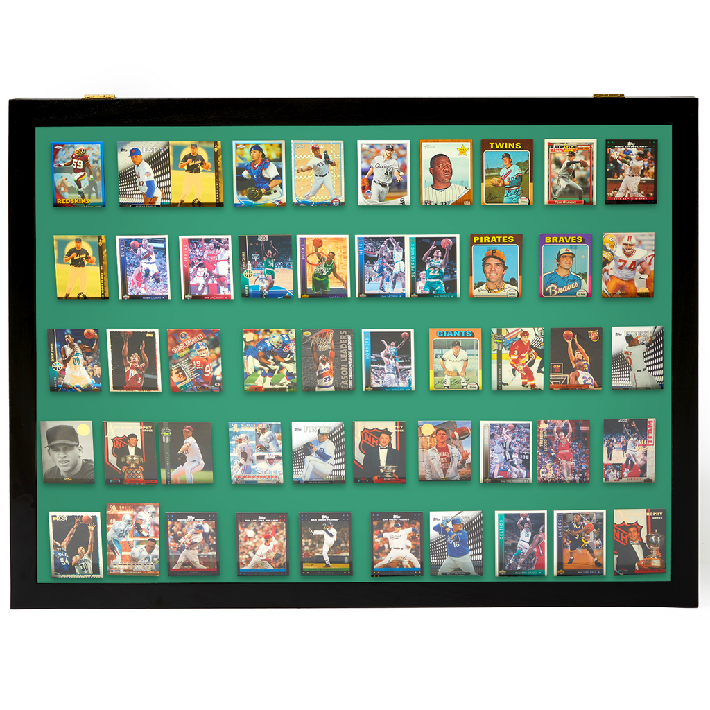 Portable Trade Show Card Display Case with Acrylic Lid