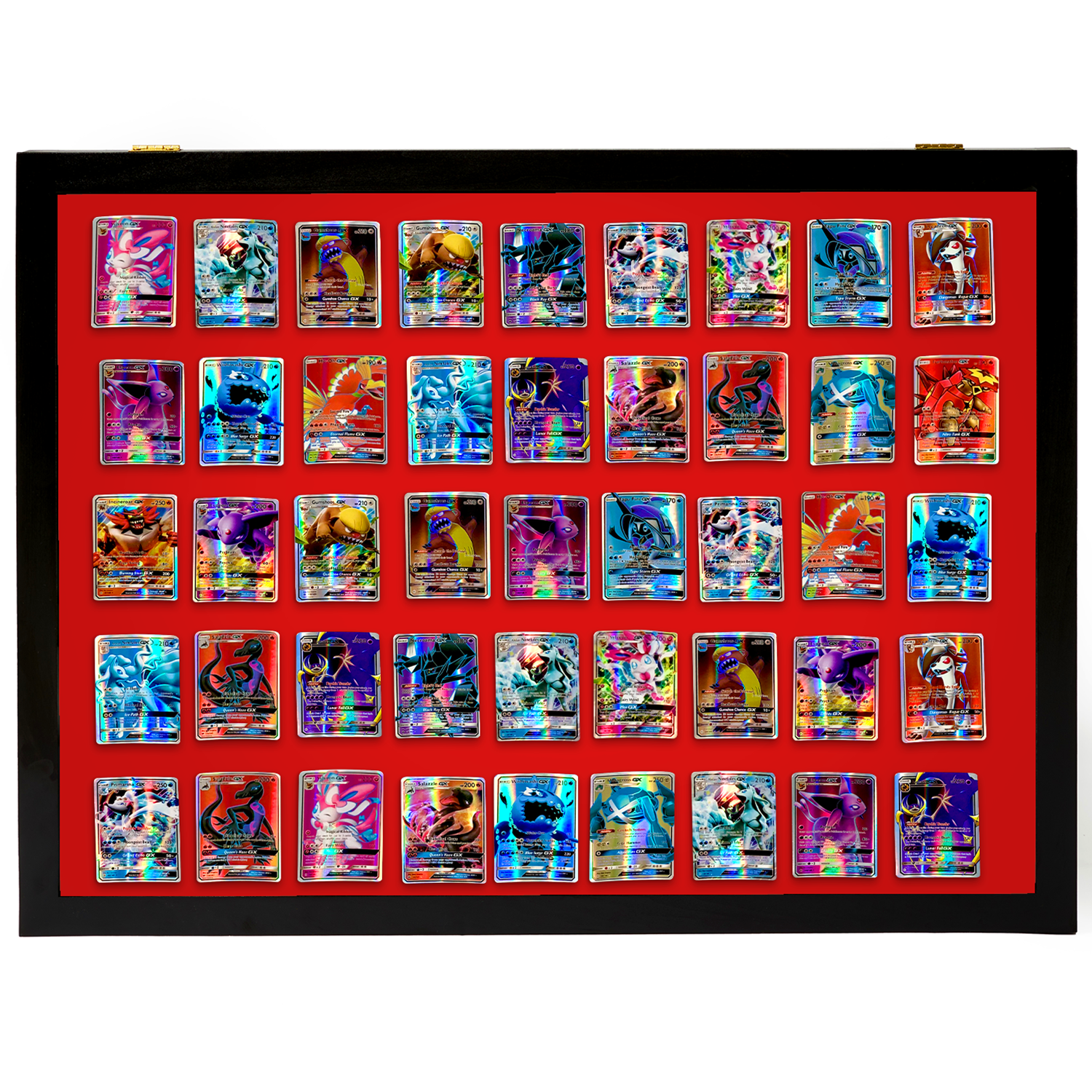 Portable Trade Show Card Display Case with Acrylic Lid